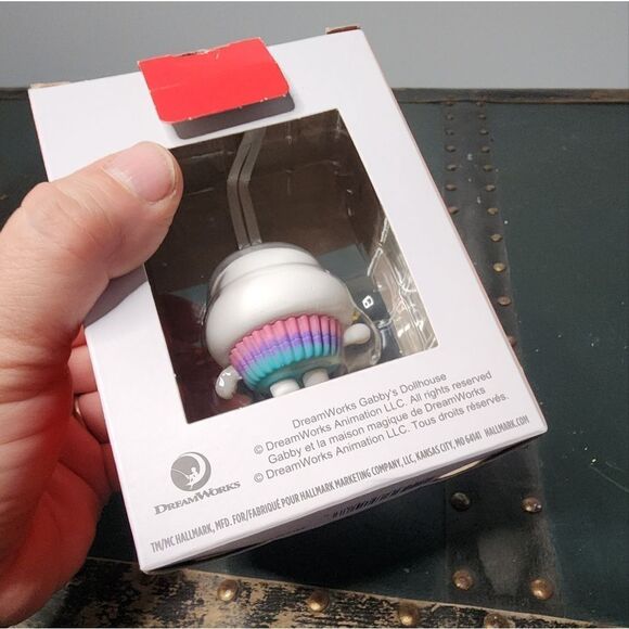 Hallmark Gabby's Dollhouse Cakey Cat Red Box Christmas Tree Ornament 2022 - Picture 3 of 6